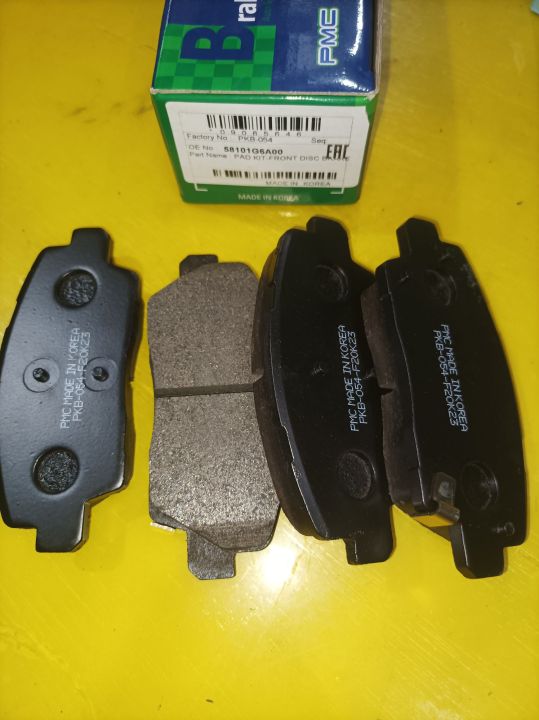 FRONT BRAKE PAD FOR KIA PICANTO 1.0 ENGINE 2018 MODEL PMC BRAND KOREA