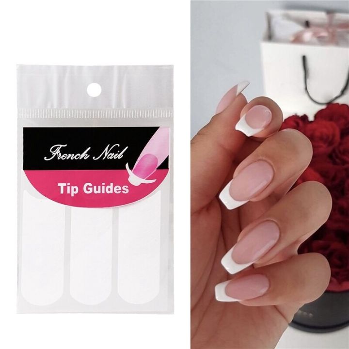 French Manicure Nail Art Tips Tape Sticker Guide Stencil法式美甲贴纸 Lazada 7104