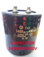 CAPACITOR HITACHI JAPAN 5400UF400V แบบขันสกรู 90x97MMสีดำค่ามาตรฐาน ของแท้