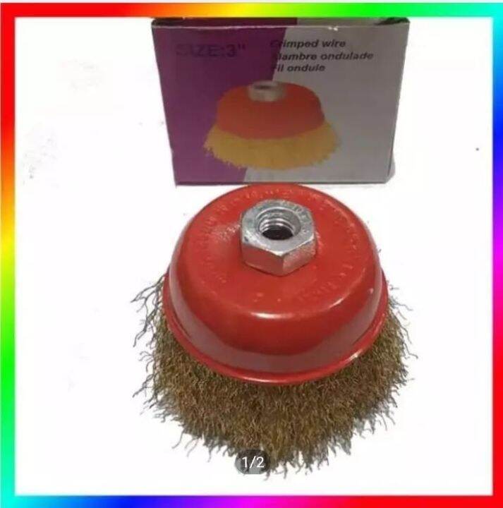 Cup brush mangkok grenda gerinda kawat serabut kuningan Lazada Indonesia