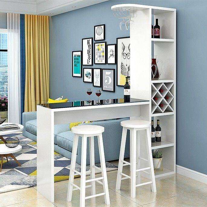 Home Bar Counter Minimalist Modern Wine Cabinet Living Room Dining Room ...