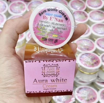 #เซ็ต 6 กล่อง ครีมออร่า ไวท์ บายอีเเนน Aura White Cream By ENan(ขนาด 5 g.)