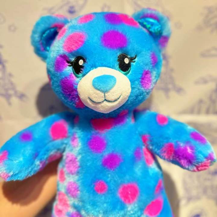 ตุ๊กตาบิ้วอะแบร์-summer-หมีปะการัง-polkadot-รุ่นใหม่-build-a-bear-workshop-สินค้ามือสองสภาพดีนำเข้าจากอเมริกาแท้