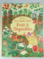 มาใหม่ สมุดภาพสติ๊กเกอร์ ผักและผลไม้ Fruit and vegetables Usborne sticker book หนังสือนิทานภาษาอังกฤษ หนังสือUsborne หนังสืออัสบอร์นเน่