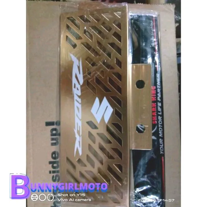 RADIATOR COVER RAIDER 150 CARB TYPE GOLD FOR MOTORCYCLE BM Lazada PH