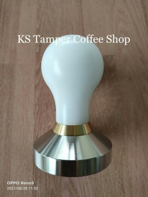 tamper coffee  by KSด้ามกดกาแฟ ขนาดเส้นผ่านศูนย์กลาง51,53,54,57,58,58.5มม ใช้สำหรับบดอัดผงกาแฟ