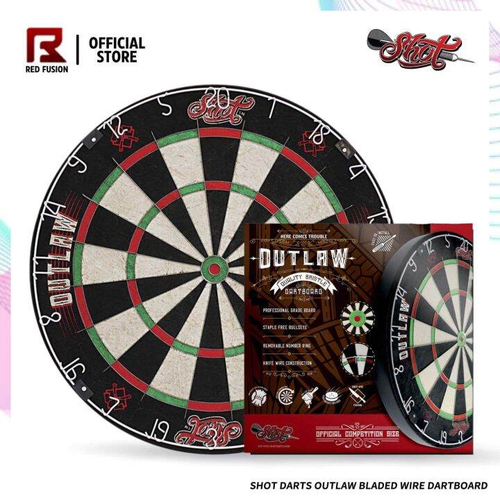 Shot Darts Outlaw Bladed Wire Dartboard Lazada PH