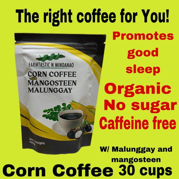 Corn Coffee with Mangosteen and Malunggay Sugar and Caffeine Free