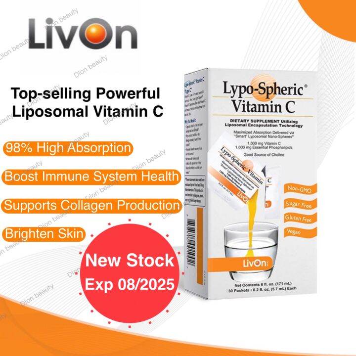 Livon Lypo Spheric Lipo Vitamin C 1000mg 100 Imported from USA
