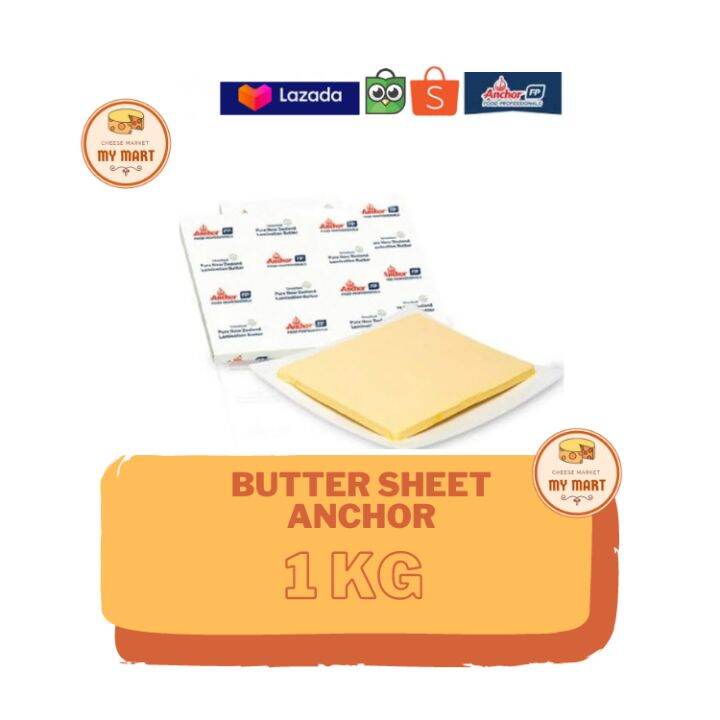 BUTTER SHEETANCHOR PURE 1KG ORIGINAL ANCHOR BUTTER SHEET ANCHOR HARGA