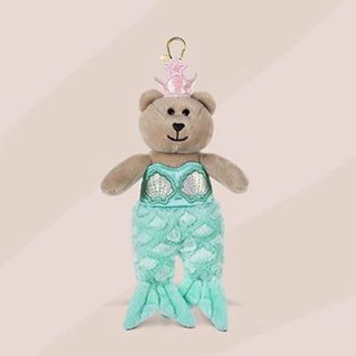 🧜‍♀️Starbucks Mini Siren Bearista Bear Key Chainแท้💯