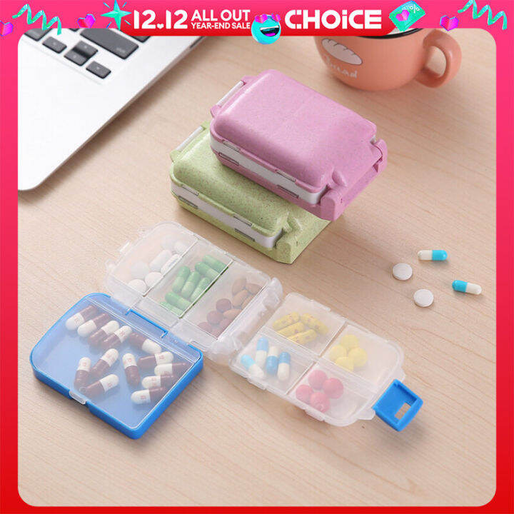 Pill Organizer Pill Box Portable Folding 3 layers Medicine Drug Pill