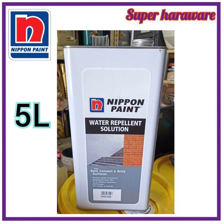 5L NIPPON PAINT WATER REPELLENT SOLUTION/water repellent paint/simen