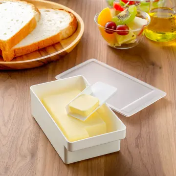 1pc Butter Slicer Box Tofu Cube Cutter Fridge Storage Container With Lid  For Cheese