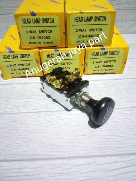 saklar lampu tarik 2x head lamp switch 2-WAY | Lazada Indonesia