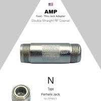 AMP อะแดปเตอร์เชื่อมต่อ N Type Female Jack to N Female Plug Double Straight RF Coaxial U.S.A.