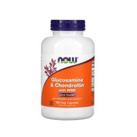 กลูโคซามีน Glucosamine &amp; Chondroitin with MSM (Now foods) 180 veg capsules