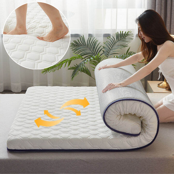 6cm Latex Mattress Thicker High Density Sponge Matterss Foam Soft Bed ...