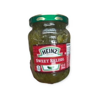 Heinz Sweet Relish Pickles 296ml .แตงกวาดองหั่นปรุงรส ไฮนซ๋ 296 มิลลิลิตร