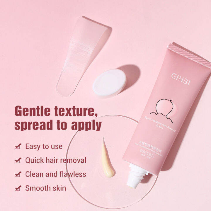 Agdoad Peach Hair Removal Cream Gentle Body Hair Removal Arms Underarms