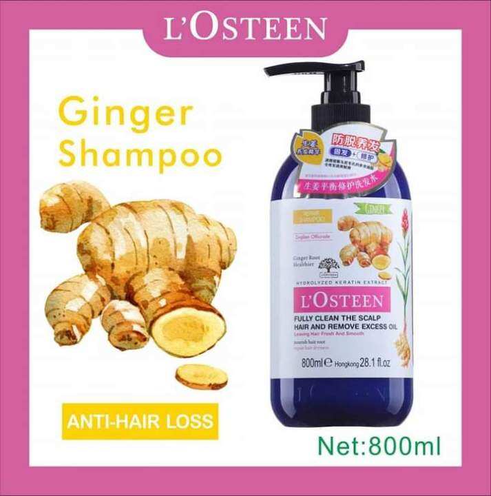 GINGER SHAMPOO L'OSTEEN ANTI HAIR LOSS _ 800ML Lazada