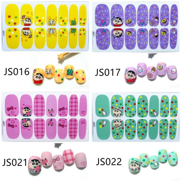 สติ๊กเกอร์ติดเล็บ-js-น่ารักๆสินค้าพร้อมส่ง-ลายน่ารักมาก