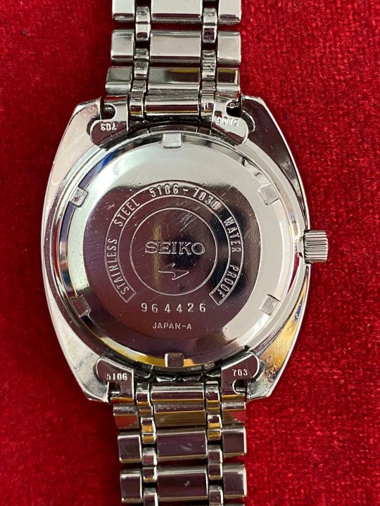 seiko-seikomatic-p-33-jewels-automatic-ตัวเรือนสแตนเลส-นาฬิกาผู้ชาย-มือสองของแท้