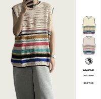 THEBOY-MAPEL VEST KNIT เสื้อแขนกุดตาข่าย