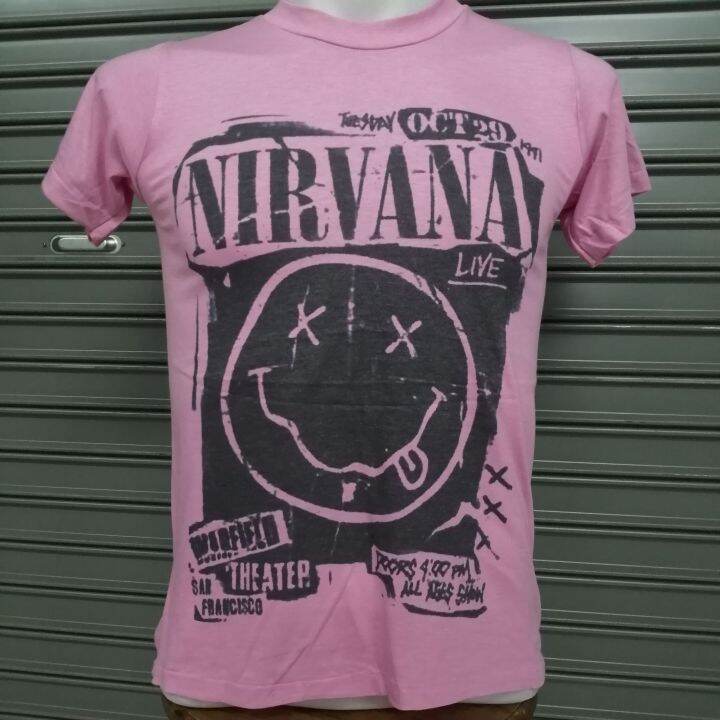 เสื้อ​วง​Nirvana​ผ้า​บาง​