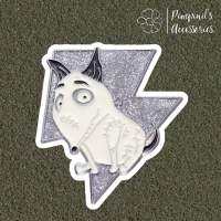 ʕ •ᴥ•ʔ ✿ พร้อมส่ง : เข็มกลัดลายหมาสปาร์คกี้ คืนชีพเพื่อนสี่ขา | Sparky Dog - Frankenweenie Enamel Brooch Pin.