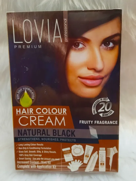 Lovia Hair Color Cream Narural Black (70ml) Lazada PH