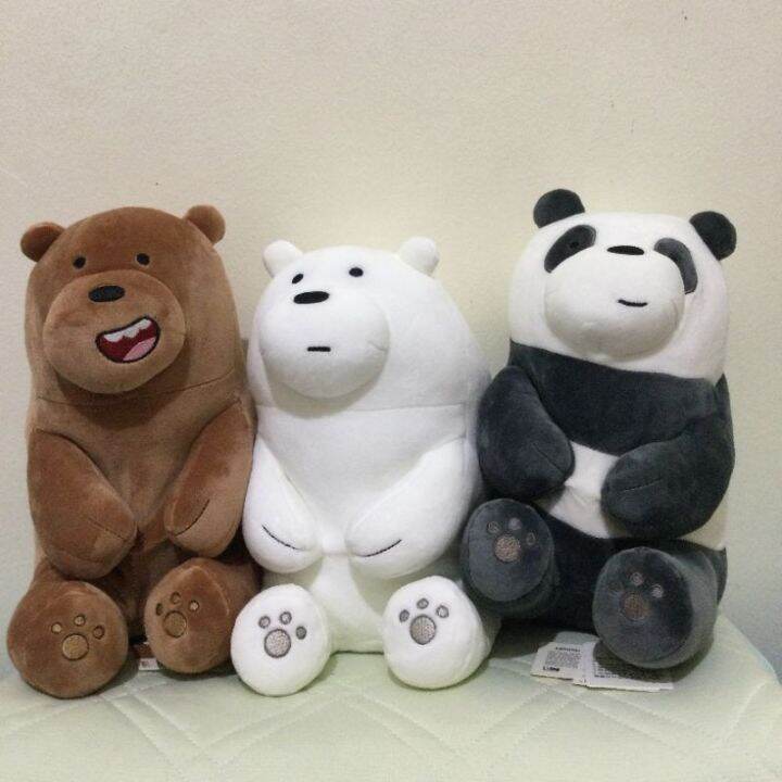 we bare bears sitting plush