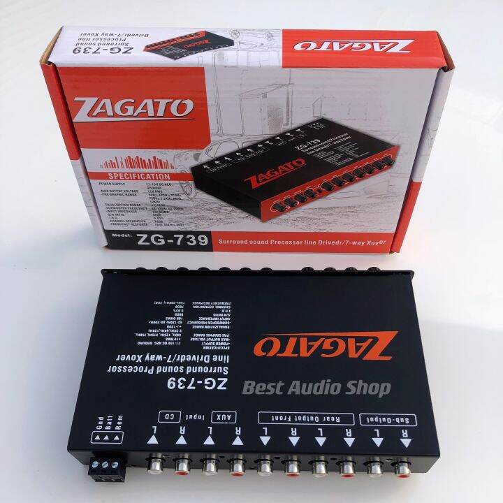 best-audio-shop-ปรีแอมป์รถยนต์-7-แบนด์-zg-739-แยกซับอิสระ-วอลุ่มอลูมีเนียม-ปรีปรับเสียง-ปรีแอมป์ติดรถยนต์-ปรีแอมป์-เครื่องเสียงรถยนต์-ต่อ-เพาเวอร์แอมป์-เครื่องขยายเสียง-class-ab-class-d