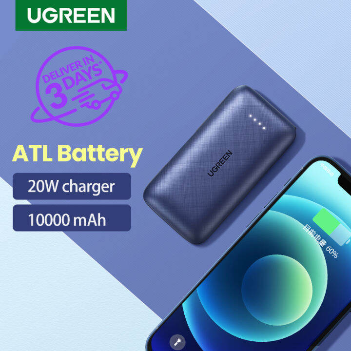 UGREEN 10000mAh PD20W Power Bank Powerbank Fast Charging USB Type C ...