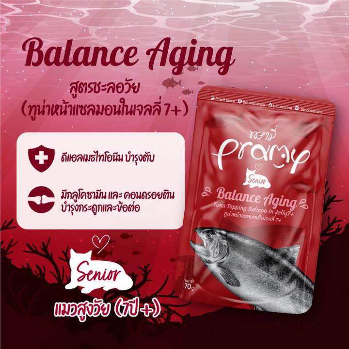 12ซอง-pramy-อาหารเปียกแมว-อาหารลูกแมว-อาหารแมวโต-อาหารแมวสูงวัย-สูตรใหม่-ขนาด-70g