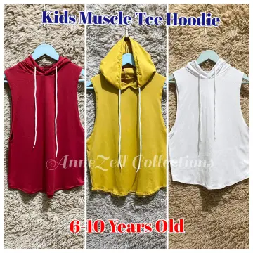 Childrens on sale sleeveless hoodies