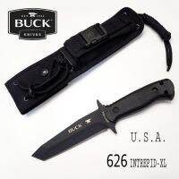 มีดBUCK 626 Intrepid-XL, Black มีดทหารที่แข็งแกร่ง ใบเครือบเซรามิกสีดำลดแสงสะท้อน ผลิด USA.