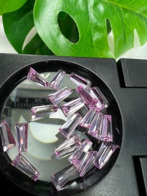 Pink sapphire 3.50x5x6 mm Tapper gemstones 2 pieces