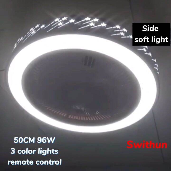 Swithun/Invisible Ceiling Fan Light, 5055CM 96W 220V, Dimmable, Strong