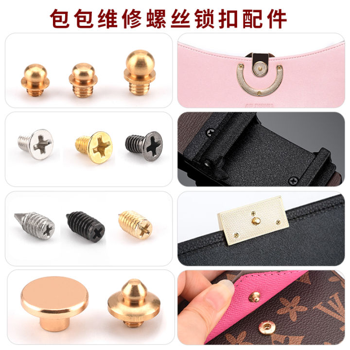 Bag Screw Buckle Repair Buckle Handy Gadget Wallet Button Accessory Snap  Lock Hidden Hook Small round Head Clinch