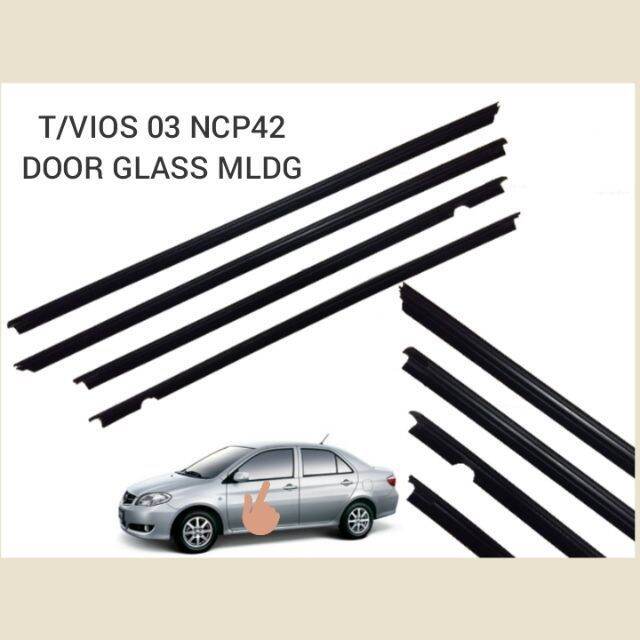 Toyota Vios 03 NCP42 Door Glass Moulding(1Car 4pcs to choose) Lazada