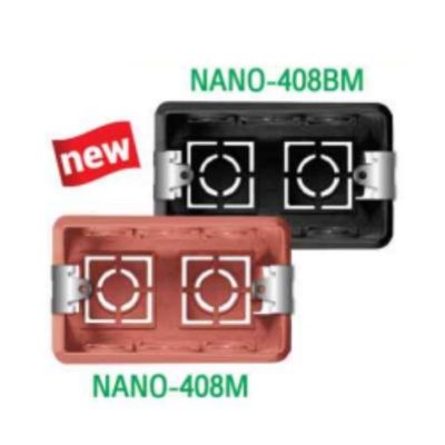 NANO​ Handy BOX​ Flash Box​ บล็อคฝัง​ บล็อคฝังหูเหล็กขนาด​ 2x4​, 4x4​ รุ่น​ 408M​ , 408BM