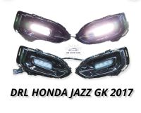 ไฟตัดหมอก DRL HONDA JAZZ GK LED 2017 2018 2019 2020 ทรงห้าง ไฟเดไลท์ เดไลท์ ฮอนด้า แจ๊ส drl jonda jazz gk led 2017-2021