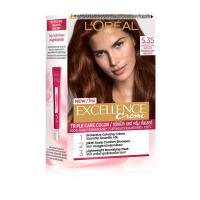 [1กล่อง] LOREAL PARIS ลอรีอัล ปารีส ครีมเปลี่ยนสีผม เอ็กซ์เซลเล้นซ์ ครีม (สีน้ำตาลอ่อนประกายทองเหลือบมะฮอกกานี) No.5.35 ครีมย้อมผม ผลิตภัณฑ์เปลี่ยนสีผม