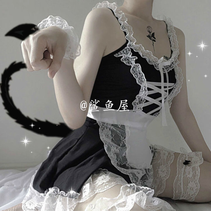 Sexy Lingerie Anime Costume  Short Tank Top and Skirt Set  Top Quality  Lingerie for Sale