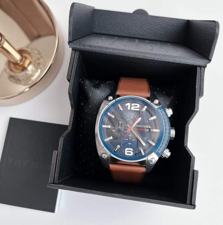 ของแท้-100-นาฬิกาข้อมือ-สายหนัง-diesel-mens-overflow-watch-dz4400