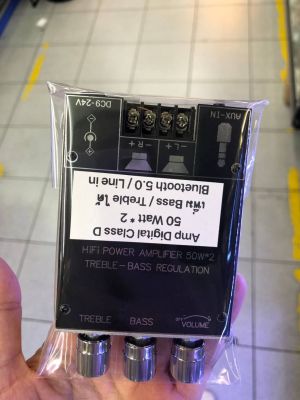 แอมป์จิ๋ว100W x2บลูทูธเวอร์ชั่น5.0ปรีในตัว