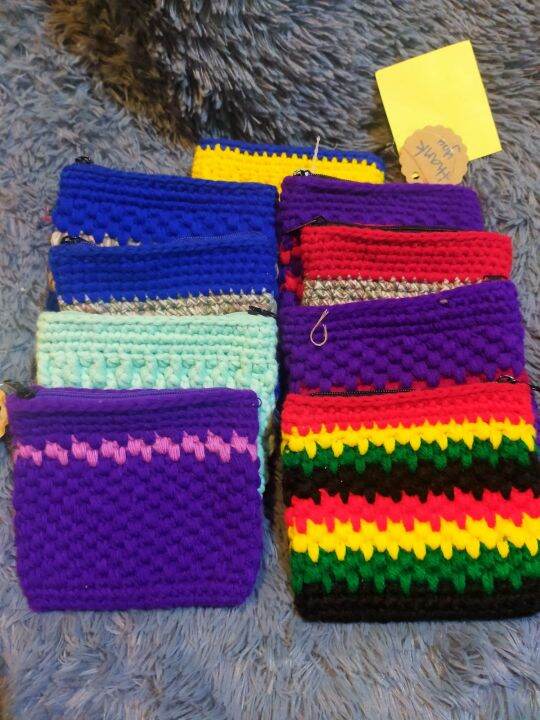 crochet coin purse crochet wallet with zipper Lazada PH