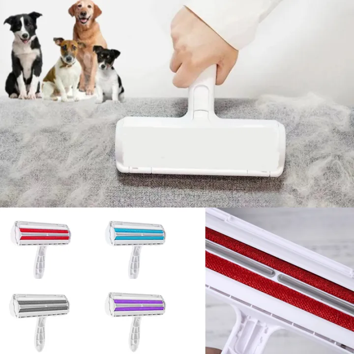 Pet Hair Removal Roller Removes Dog Hair and Cat Hair From Furniture In