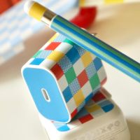 WGG CRAFT STUDIO  SUMMER CHARGER CHECKERED COLLECTION สติกเกอร์ติดหัวชาร์จและปากกาไอแพด (หากงงรุ่นสอบถามทาง Chat)